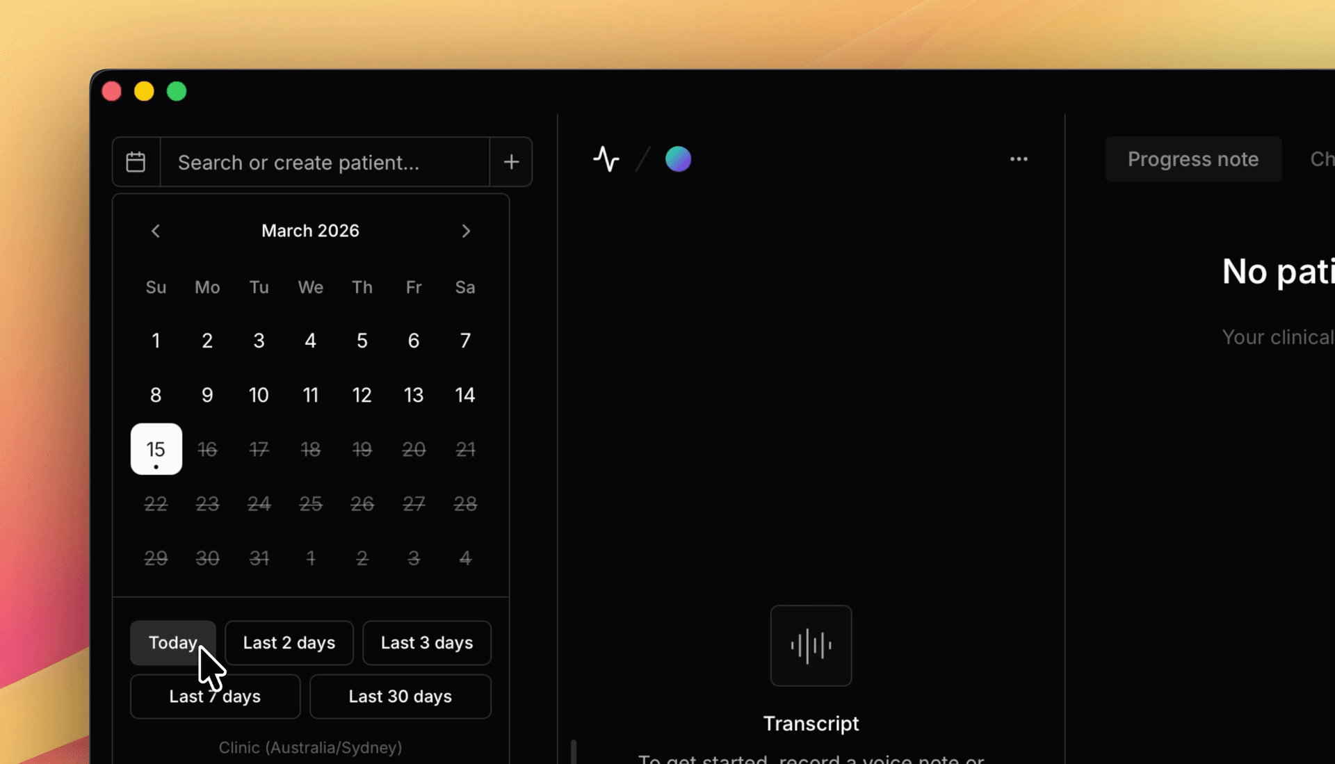 Configurable Data Retention and Date Range Picker for Notes