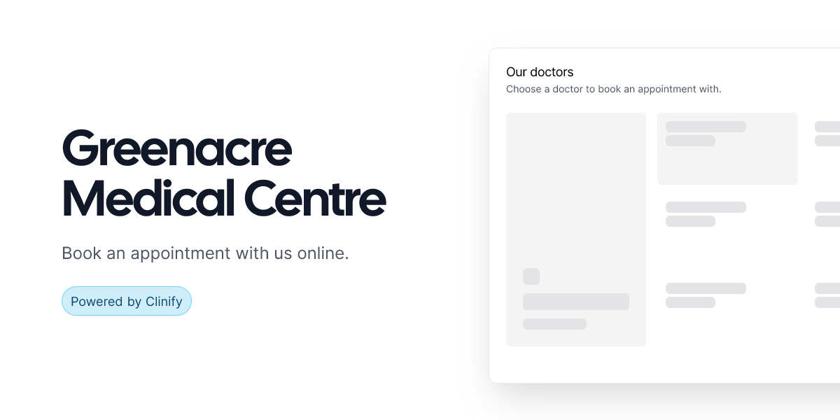 Greenacre medical centre book an appointment online
